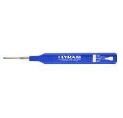 marqueur a pointe profilee lyra ink bleu - encre permanente- trait 1mm