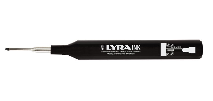 Marqueur permanent à pointe profilée LYRA Ink Deep Hole Marker