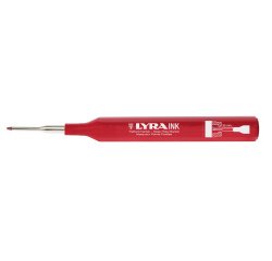 marqueur a pointe profilee lyra ink rouge  -encre permanente-trait 1mm