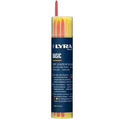 etui mines lyra dry basiques 12 pcs:6 mines graphite+3 mines rou+3 mines jau