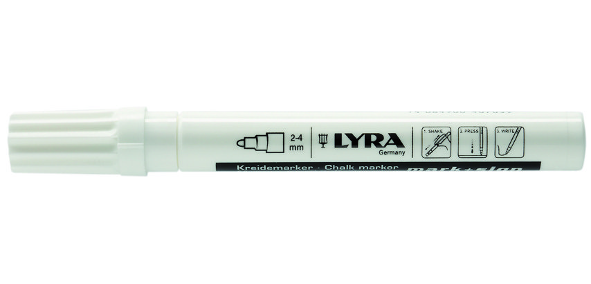marqueur craie liquide -blanc - pointe 2-4 mm