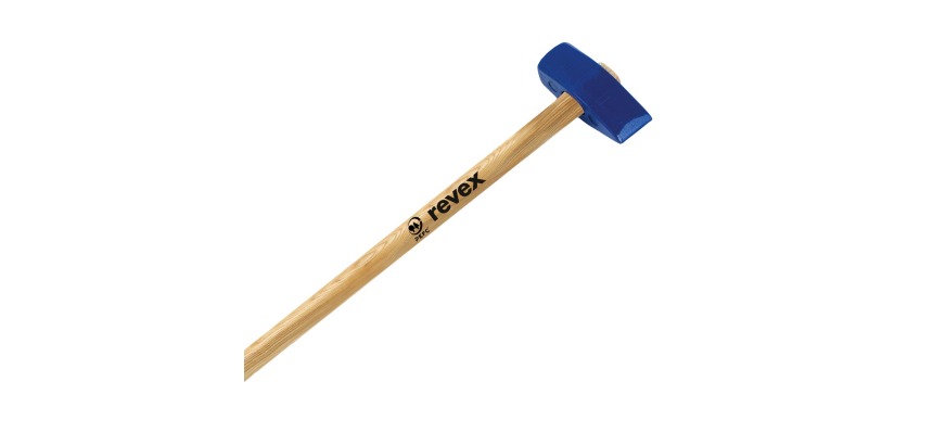 Masse à taillant 4kg + manche bois 90cm Revex