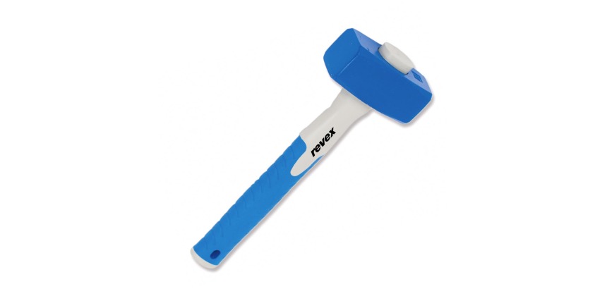 Massette droite angles abattus 1,25kg+mch tri-matière Revex