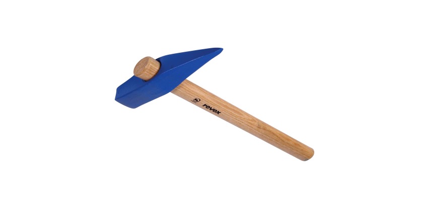 Marteau de maçon pointe et tête creuse 1,25kg + manche bois