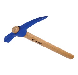 Martelette à tête et pic 750 g REVEX avec manche bois 37 cm