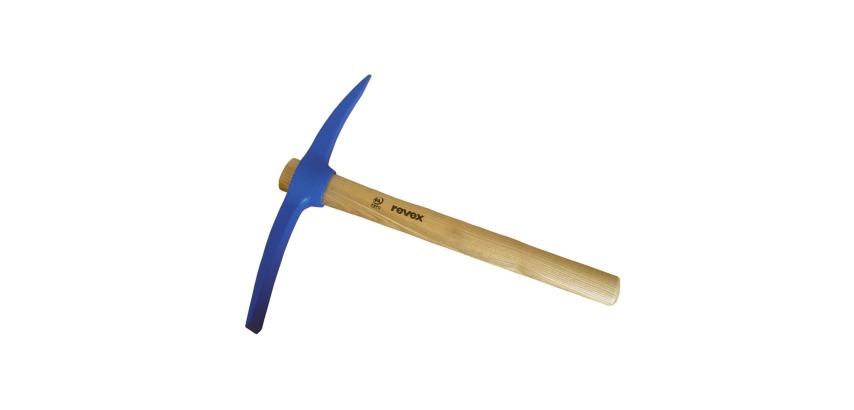 Martelette à pic et panne 750g + manche bois 37cm Revex