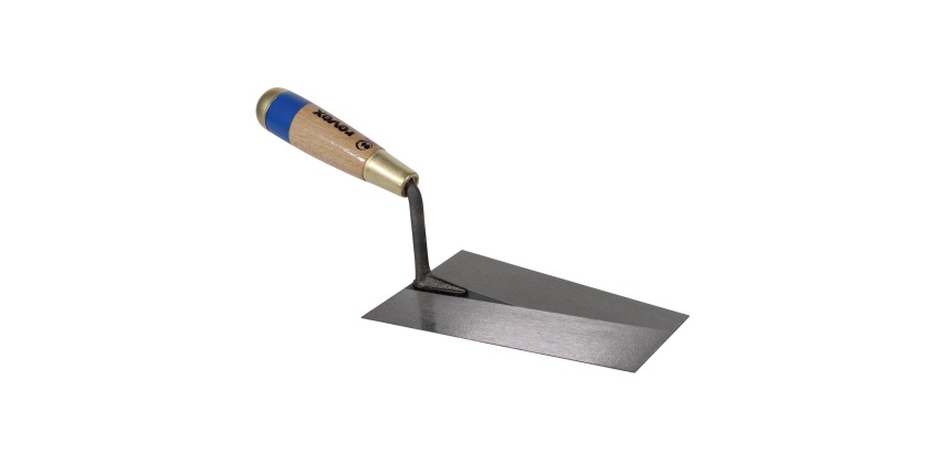 Truelle italienne carrée REVEX Cazzuola, manche bois