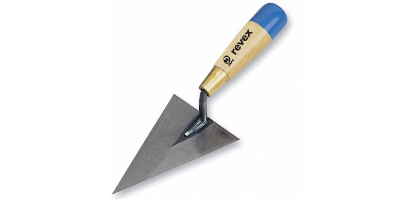 Truelle triangulaire REVEX Cazzuola manche bois
