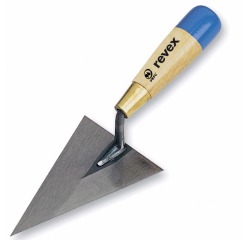 Truelle triangulaire 16cm cazzuola soie 0,8cm Revex