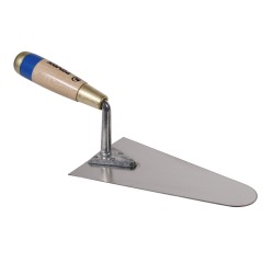 Truelle italienne ronde inox 20 cm Revex Cazzuola manche bois