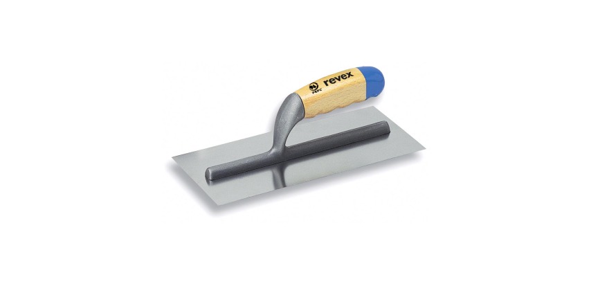 Platoir italien acier droit longueur 28cm bois Revex