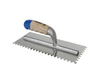 Platoir italien inox dents carrées 0,6cm 28cm bois Revex