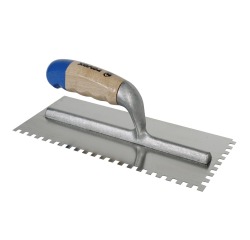 Platoir italien inox dents carrées 0,6cm 28cm bois Revex