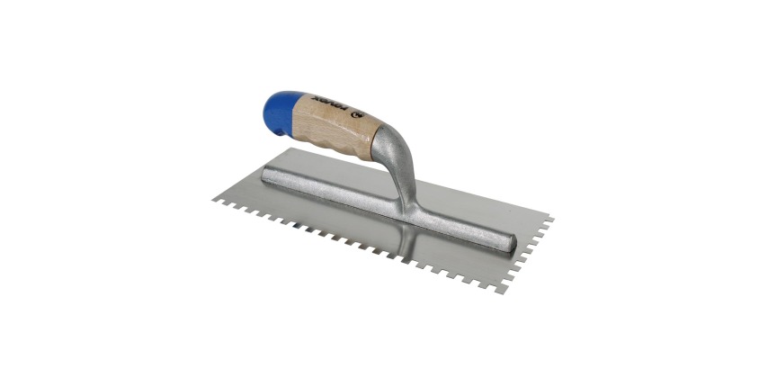 Platoir italien inox dents carrées 0,6cm 28cm bois Revex