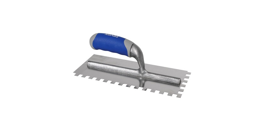 Platoir italien inox dents carrées 1cm 28cm bi-matière Revex