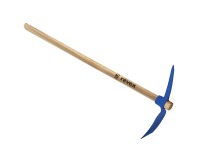 Pioche cantonnier œil rond 1,4kg + manche bois Revex