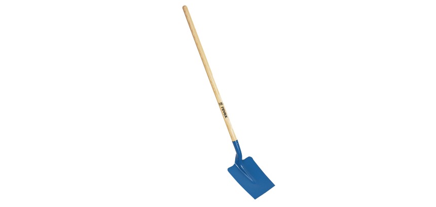 Pelle carrée col de cygne 27cm + manche bois Revex