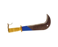 Serpe à soie 28cm + manche cuir et crochet 12cm Revex
