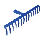 Râteau douille forgée 14 dents courbes sans manche Revex