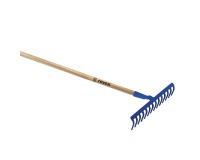 Râteau douille forgée 14 dents courbes + manche Revex