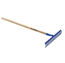 Râteau douille forgée 16 dents courbes + manche Revex