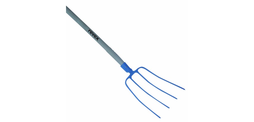 Fourche à fumier 4 dents 30cm + manche résine Revex