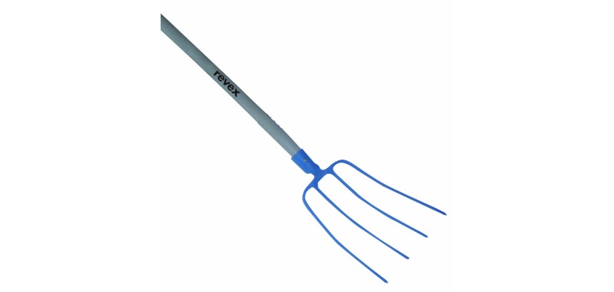Fourche à fumier 4 dents 30cm + manche résine Revex