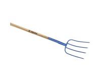 Fourche à fumier 4 dents 30cm + manche pomme Revex