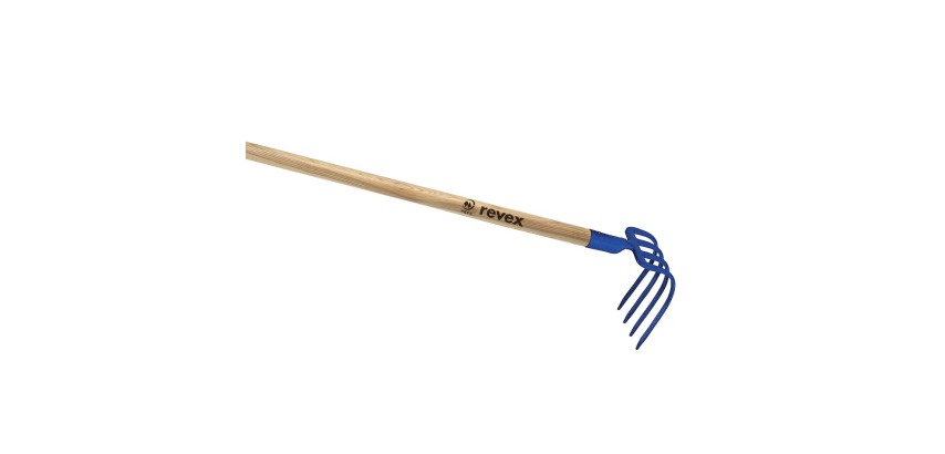 Croc de jardin 4 dents 18cm + manche Revex