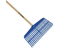 Balai plastique rectangulaire 22 dents 40cm + manche