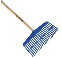 Balai plastique rectangulaire 22 dents 40cm + manche