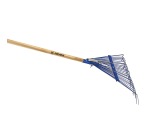 Balais à gazon raidisseur 24 dents fil plat 60cm + manche