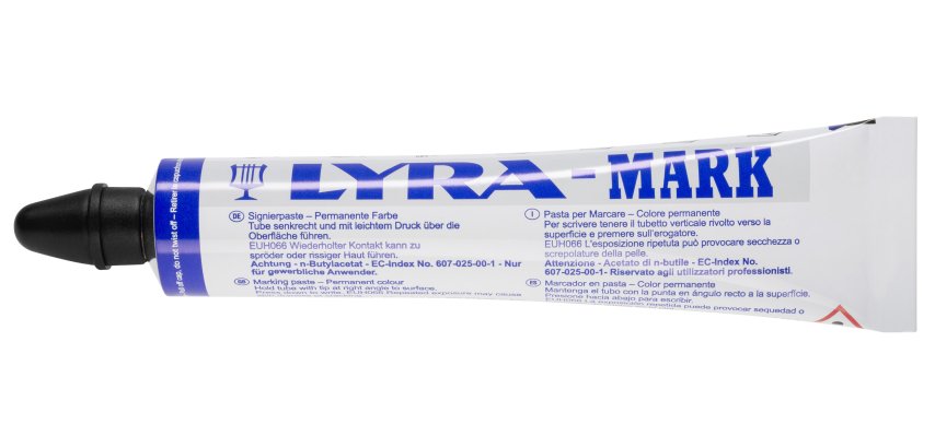 tube peinture indélébile lyra mark - marqueur a bille- noir pointe 3 mm