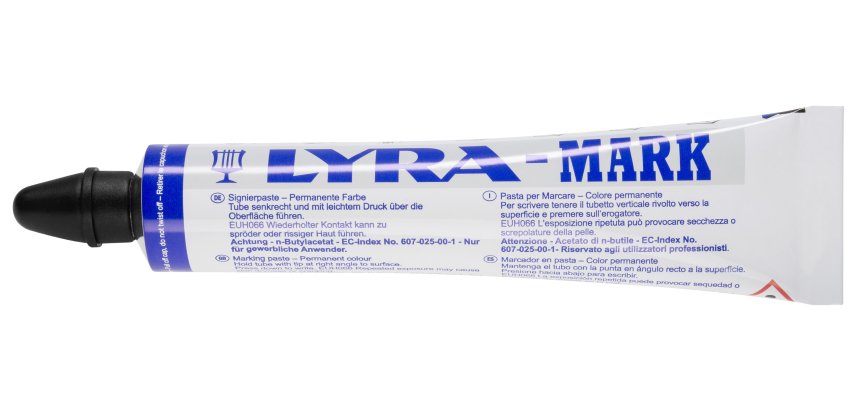 tube peinture indélébile lyra mark - marqueur a bille- noir pointe 3 mm