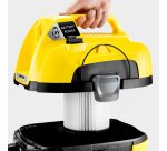 Kärcher - Aspirateur eau et poussières à batterie WD1 Compact sans fil (sans la batterie amovible)