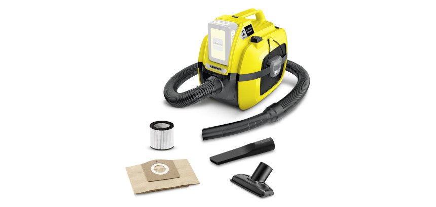 Kärcher - Aspirateur eau et poussières à batterie WD1 Compact sans fil (sans la batterie amovible)