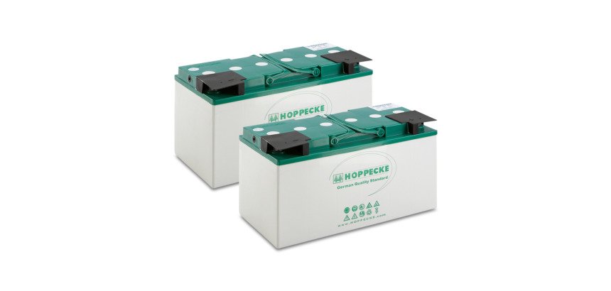 Kärcher - Lot de batteries AGM 2x 12V/80Ah, 24 V, 80 Ah, Sans entretien