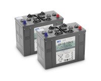 Kärcher - Lot de batteries Gel 2x 12V/105Ah, 24 V, 105 Ah, Sans entretien