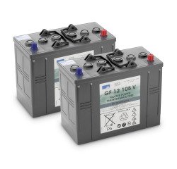 Kärcher - Lot de batteries Gel 2x 12V/105Ah, 24 V, 105 Ah, Sans entretien