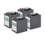 Kärcher - Lot de batteries Gel 4x 6V/180Ah, 24 V, 180 Ah, Sans entretien