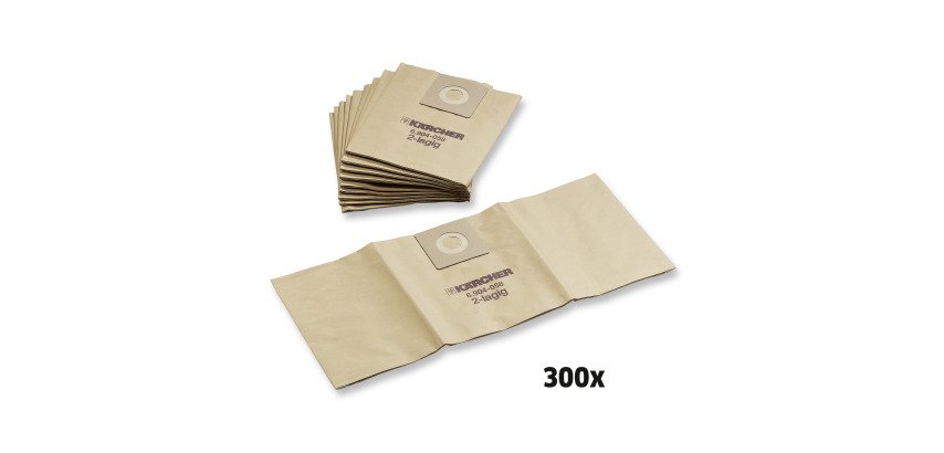 Kärcher - Sacs  filtrants papier, 300 Pièce(s), NT 25, NT 35, NT 45, NT 361, NT 561, NT 611