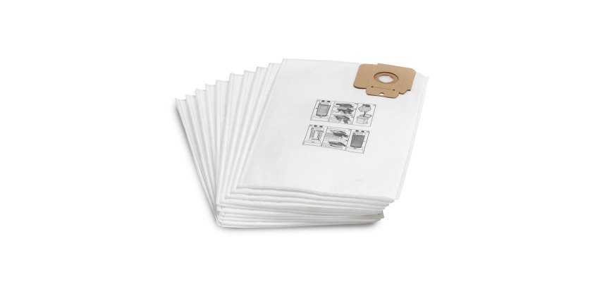 Kärcher - Sacs filtrants en non-tissé, 10 Pièce(s), CV 30/1, CV 38/1, CV 38/2, CV 48/2