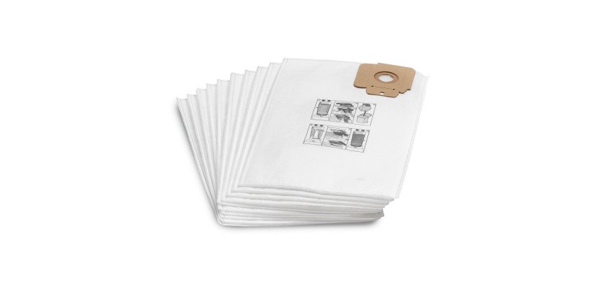 Kärcher - Sacs filtrants en non-tissé, 10 Pièce(s), CV 30/1, CV 38/1, CV 38/2, CV 48/2