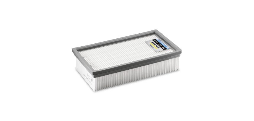 Kärcher - Filtre plissé plat Wet & Dry, fibre PES avec revêtement PTFE, étiquette bleue