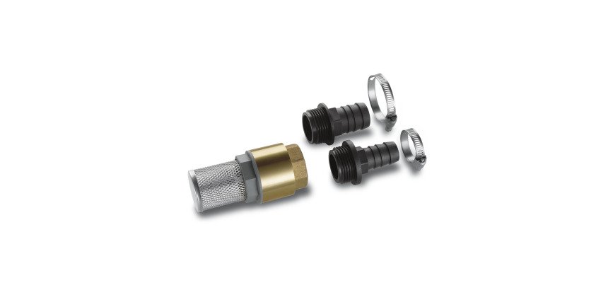 Kärcher - Kit complet crépine Inox avec clapet anti-retour + adaptateur 1" (25,4mm) / 3/4" (19mm)
