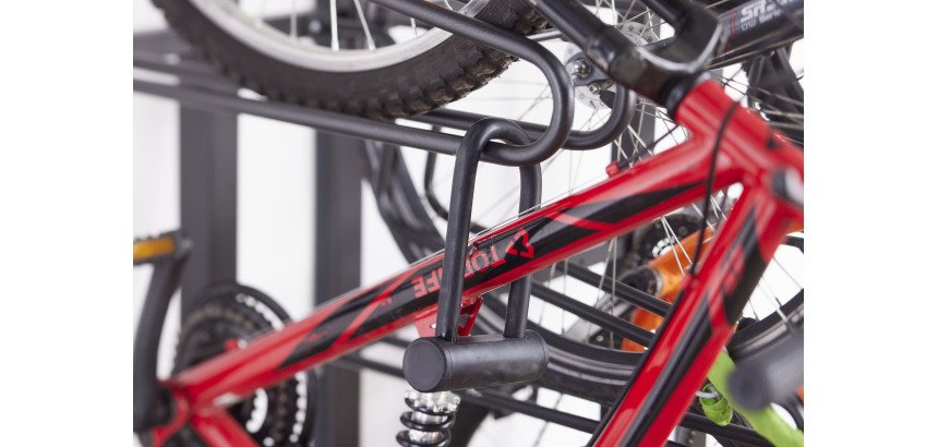 Support vélo sur pied 4 arceaux