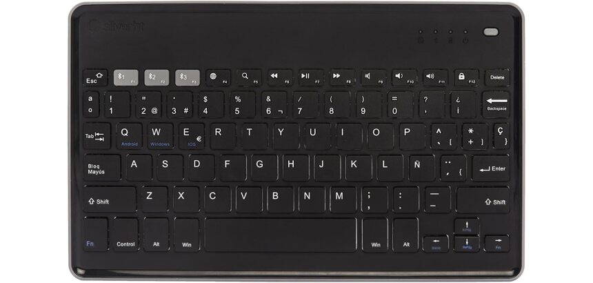 Silver HT Teclado inalámbrico modelo Dark Grey (English)