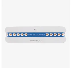 Pulsera de tela "Papá, molas un huevo"