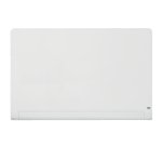 Pizarra magnética de cristal Nobo Impression Pro de 1260x710mm con bandeja para rotuladores oculta