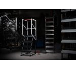 Escabeau roulant étroit 4 marches
